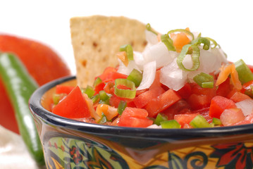 Spicy salsa with variety of ingredients
