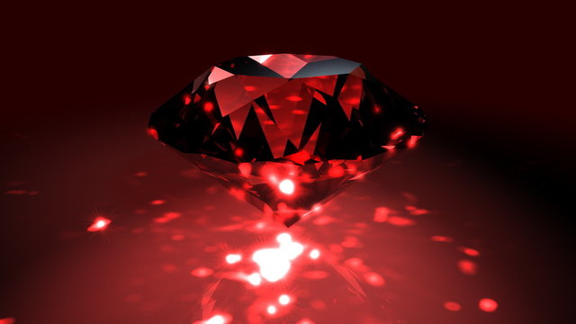 Red Spinning Shiny Diamond - Diamond 02 (HD)