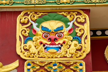 Tibetan dragon pattern