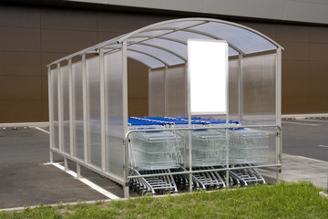 shopping carts for purchases