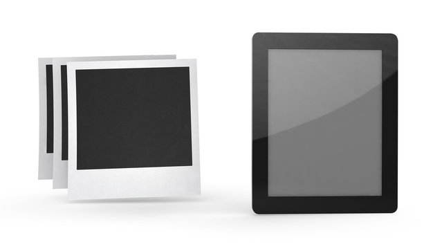 tablet computer with icon