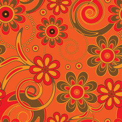 Flower pattern seamless background