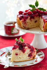 Cranberry Upside Down Cake for Christmas