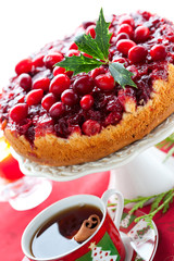 Cranberry Upside Down Cake for Christmas