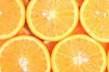 Selbstklebende Fototapeten Orangenfrucht. © Alenavlad