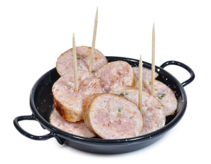 Aperitivo de chorizo criollo.
