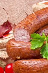 Hausgemachte polnische Wurst (Swojska)