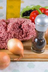 Fresh meat and different components
