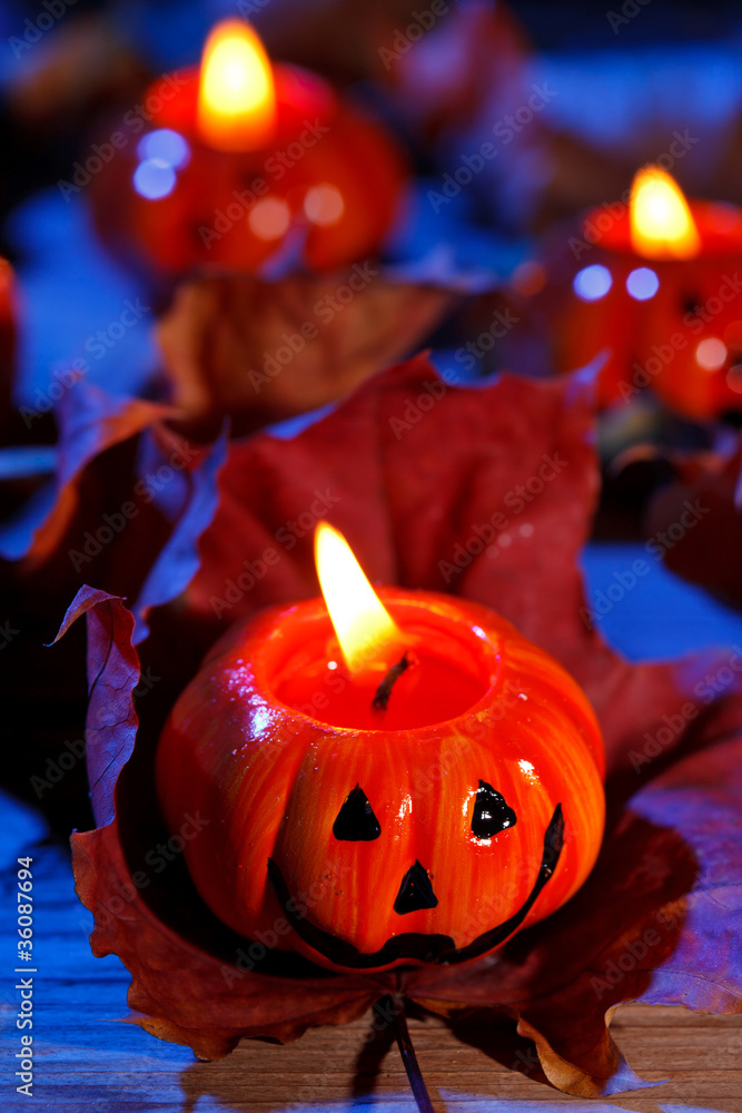 Canvas Prints Halloween pumpkins