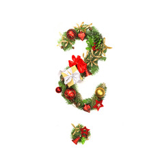 Christmas alphabet question mark