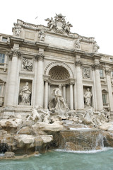 Rome One of the most famous landmarks - Trevi Fountain
