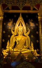 Obraz premium One of the most beautiful golden budha image,Thailand