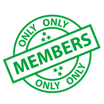 MEMBERS ONLY Stamp (free membership registration loyalty offers)