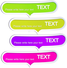 Obraz premium Colorful bubble for speech