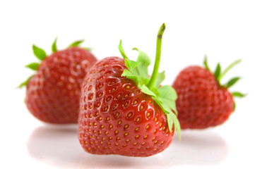 strawberry isolated on white background
