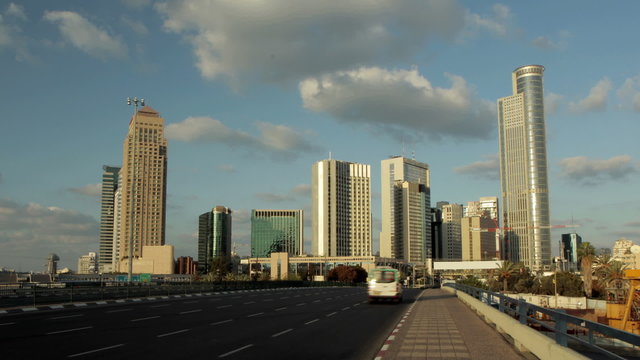 Building skyline Timelapse Israel