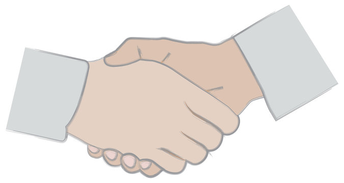 Shaking or linking hands