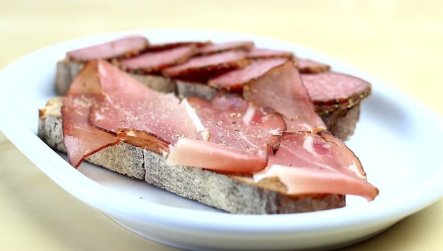 Pepper on Bacon Bread