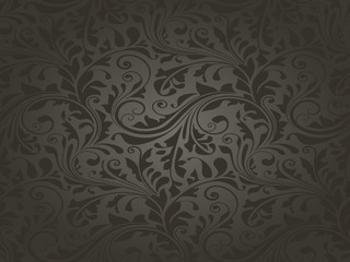 Repeating texture with floral elements