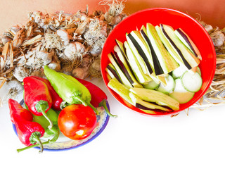 Fresh organic vegetables