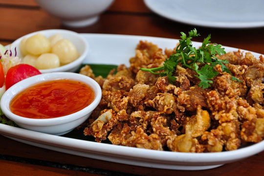Thai style deep fried chicken