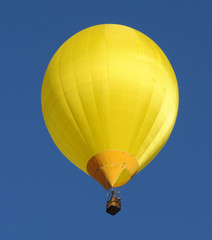 Fototapeta premium Yellow hot air balloon