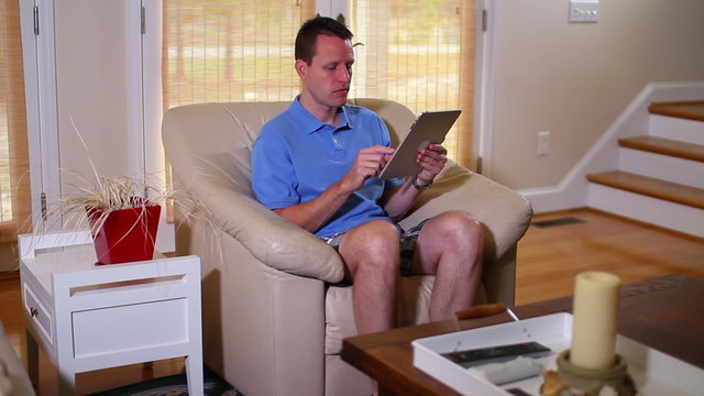 Man with iPad