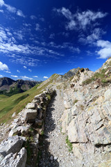footpath on mountain ridge
