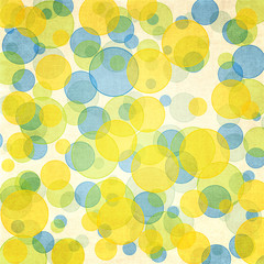 Yellow and blue bokeh seamless background pattern