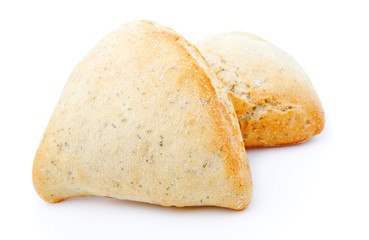 tasty bun, isolated on a white background