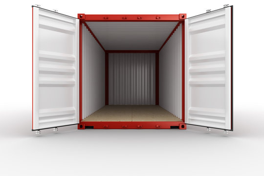 Open Shipping Container