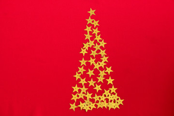 Christmas stars tree background