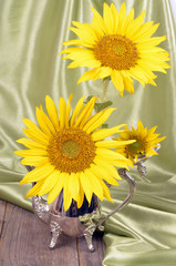 Decanter with sunflower