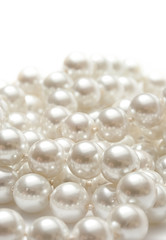 Pearl isolated on the white background