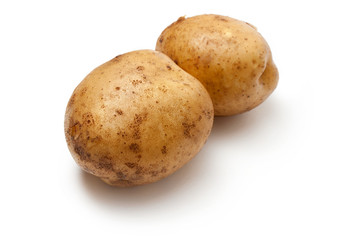 Potato isolated on the white background