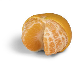 opened mandarin orange