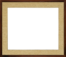 Fototapeta premium very special rustic wooden high quality frame with textile inner