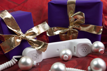 Weihnachten Telefonhörer  
