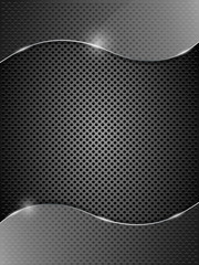 Glass framework on black background