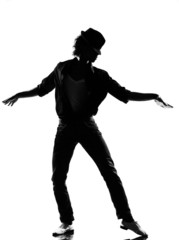 Obraz na płótnie Canvas hip hop funk dancer dancing man