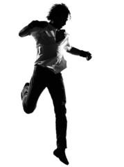 Fototapeta na wymiar hip hop funk dancer dancing man