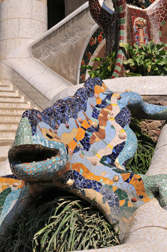 Salamander in Parc Guell, Barcelona