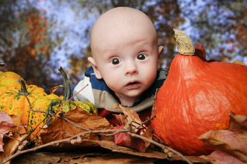 Baby in Autumn