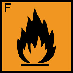 Gefahrstoffzeichen Leichtentzündliche Stoffe Schild
