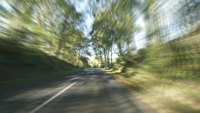 Side road draving, time-lapse