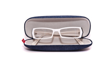 eyeglasses and box