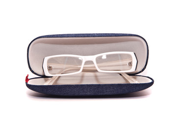 eyeglasses and box