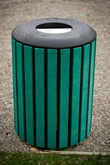 Outdoor Public Trash Barrel