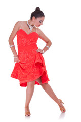 attractive woman dancing