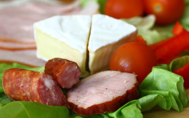 Sausages and vegetables